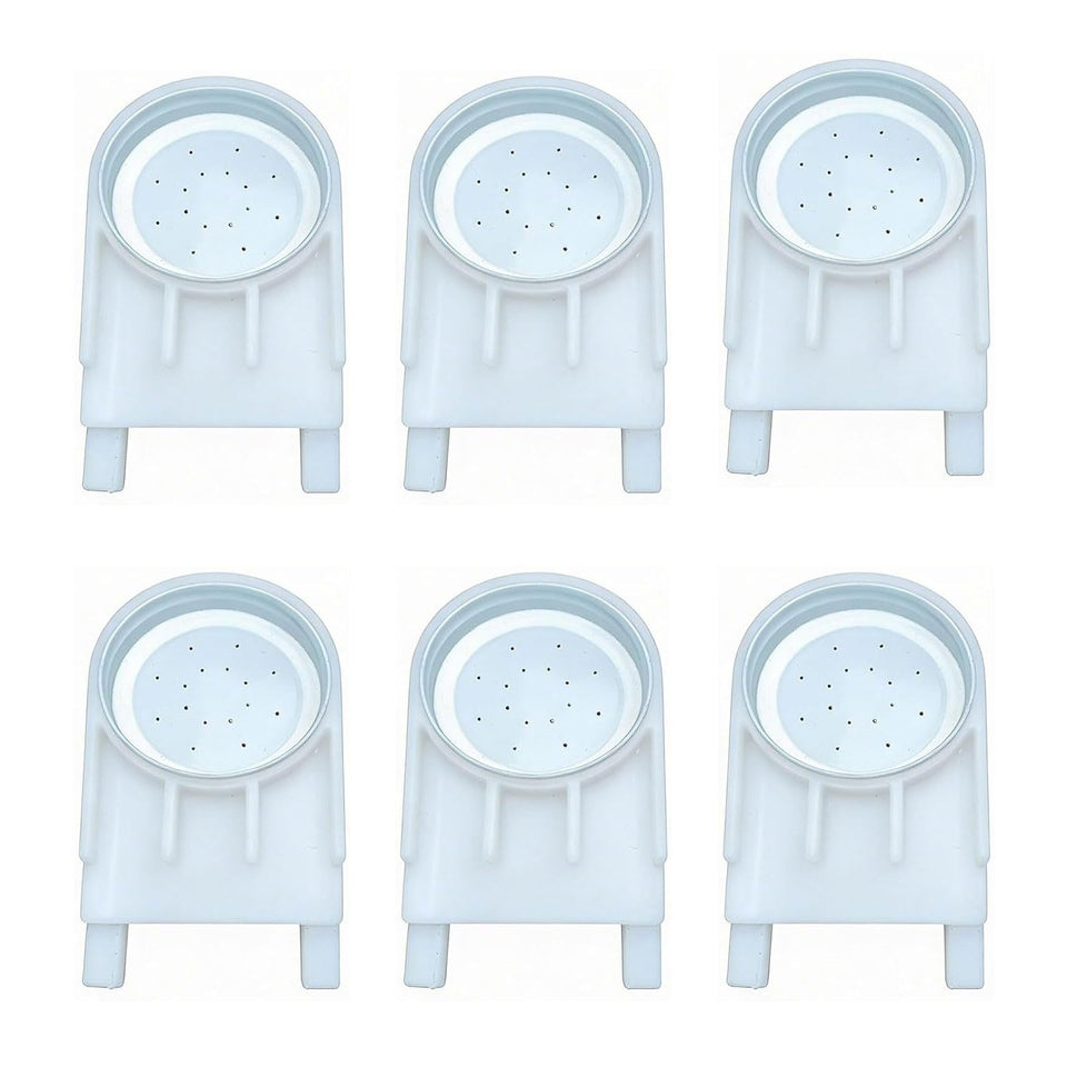 NIZEFEI 6-pack plastic bee feeders at hive entrance offer convenient feeding for sugar syrup