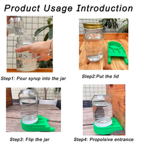 NIZEFEI bee entrance feeder back cover shows water level without hive disturbance.