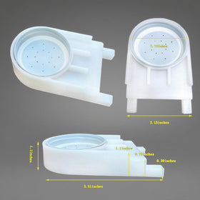 NIZEFEI bee feeder jar-mount demonstrates simple jar setup