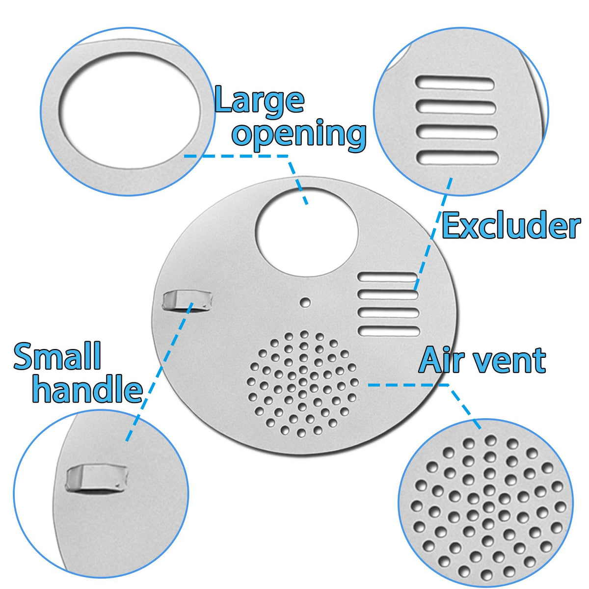 NIZEFEI Adjustable entrance disc providing hive safety at the entrance