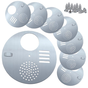 NIZEFEI Bee Hive Nuc Entrance Disc front view showing diameter 4.92in and entrance space