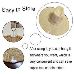 NIZEFEI hat veil in durable cotton-linen fabric for long-lasting daily wear