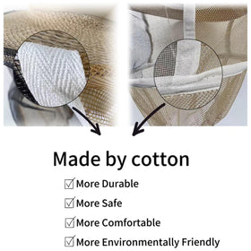 NIZEFEI beekeeping hat veil with wide brim for sun and sting protection