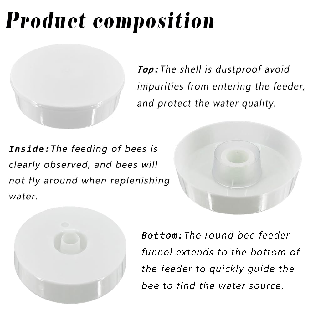 NIZEFEI detachable inside-hive feeder, easy to clean and refill