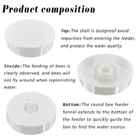 NIZEFEI detachable inside-hive feeder, easy to clean and refill