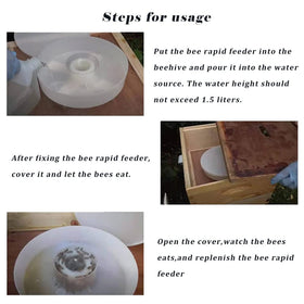 NIZEFEI one-point-eight-liter capacity feeder fits 8- and 10-frame hives