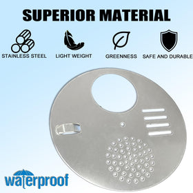 NIZEFEI Stainless Steel Entrance Disc side view highlighting durable material