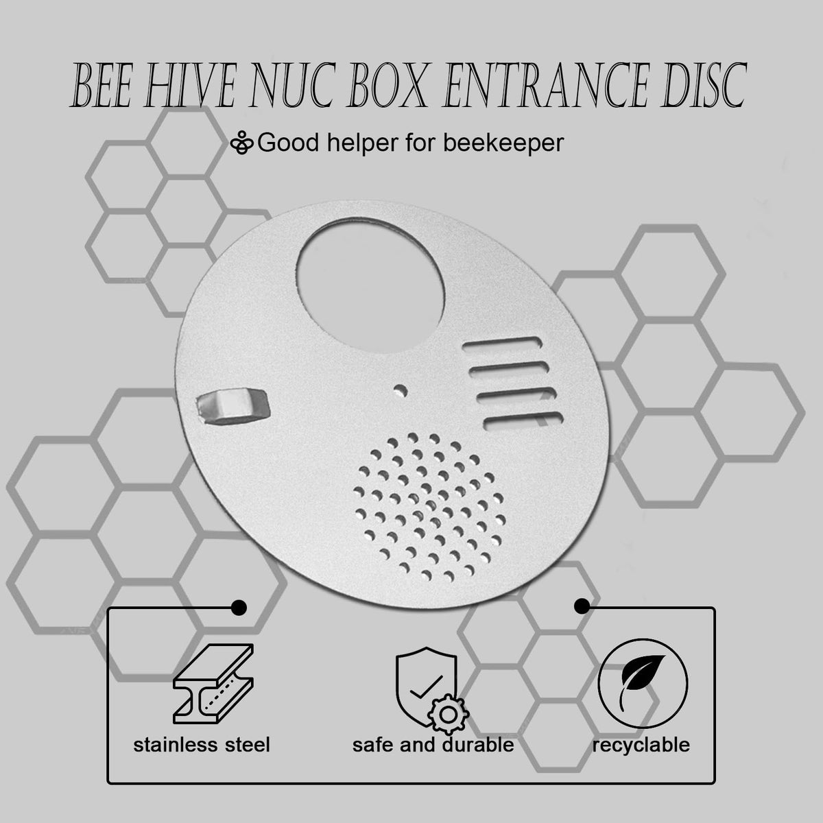 NIZEFEI stainless steel exterior endures outdoor beekeeping in harsh conditions