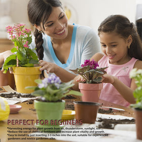 NizHome wooden stake 36cm natural wood provides stable support for pots and beds.