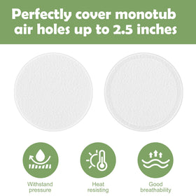 Nkiy Quen adhesive filter pad protects monotub vents during cultivation