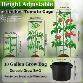 NNG 10 gallon grow bags are breathable and easy to relocate.