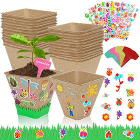 NNG 20-set garden paper pot kit front view for creative planting ideas