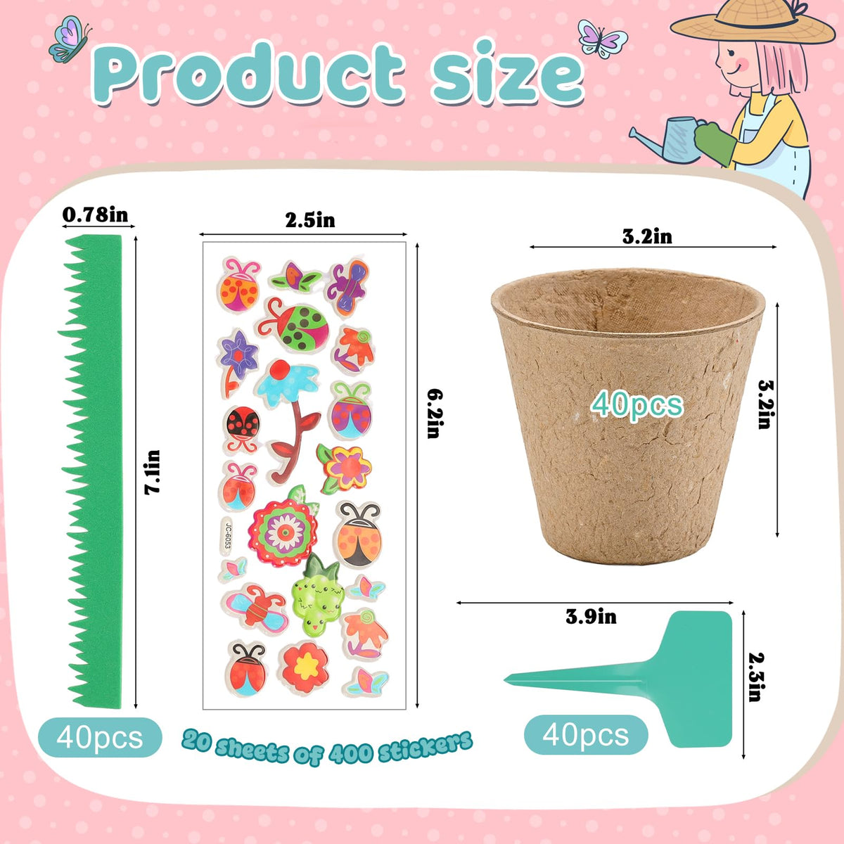 NNG 40-set EVA grass sheets add vibrant texture to DIY pots