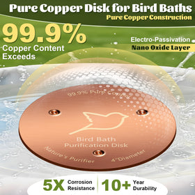 NNG birdbath copper disk 0.6mm thick reinforces durability and longevity