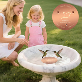 NNG birdbath copper disk with triple-point support provides stable placement