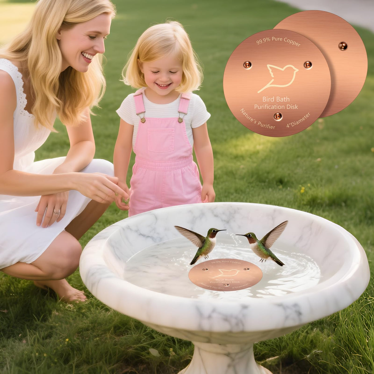 NNG copper disk triple-point support stabilizes water contact