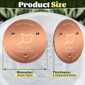 NNG durable chemical-free water cleaner for bird baths outdoors