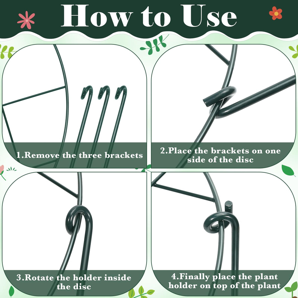 NNG grow-through rings guide taller, straighter growth for plants.