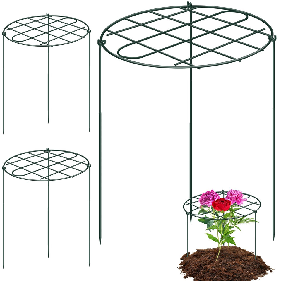 NNG peony cages with grid top support tall blooms