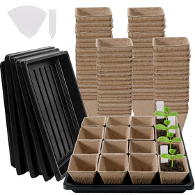 NNG seed starter tray with 90 peat pots for easy germination.