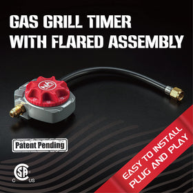 NO WORRIEZ propane setup with timer demonstrates simple installation.