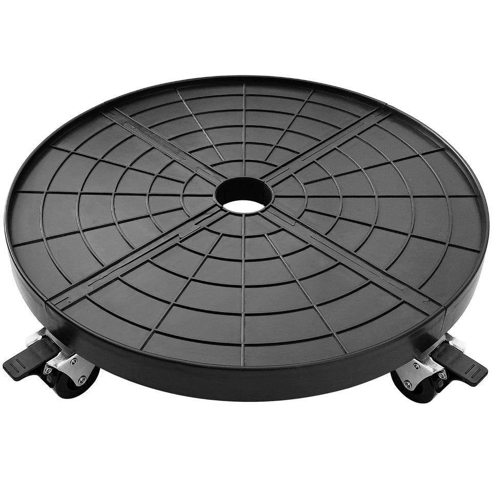 NOAMOO 20-inch plant caddy with wheels facilitates easy indoor and outdoor movement for heavy pots.