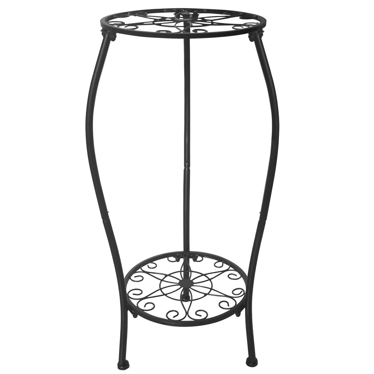 NOAMOO metal plant stand 2-tier indoor outdoor for versatile plant display.