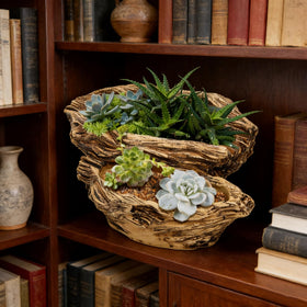 Noamus outdoor garden decoration pot blends rustic style with durability.