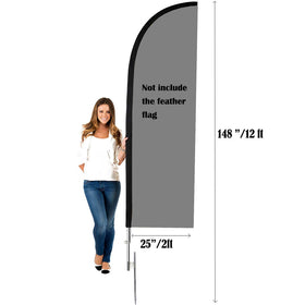 Nobrandd stainless-steel ground stake 20inch for durable outdoor anchoring.