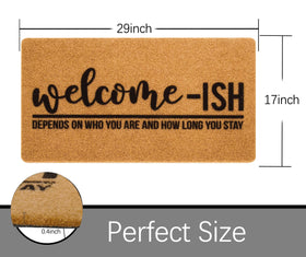 NociHah front porch doormat emphasizing durability for outdoor entry