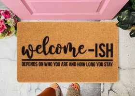 NociHah outdoor entry mat showing dirt removal and easy cleaning
