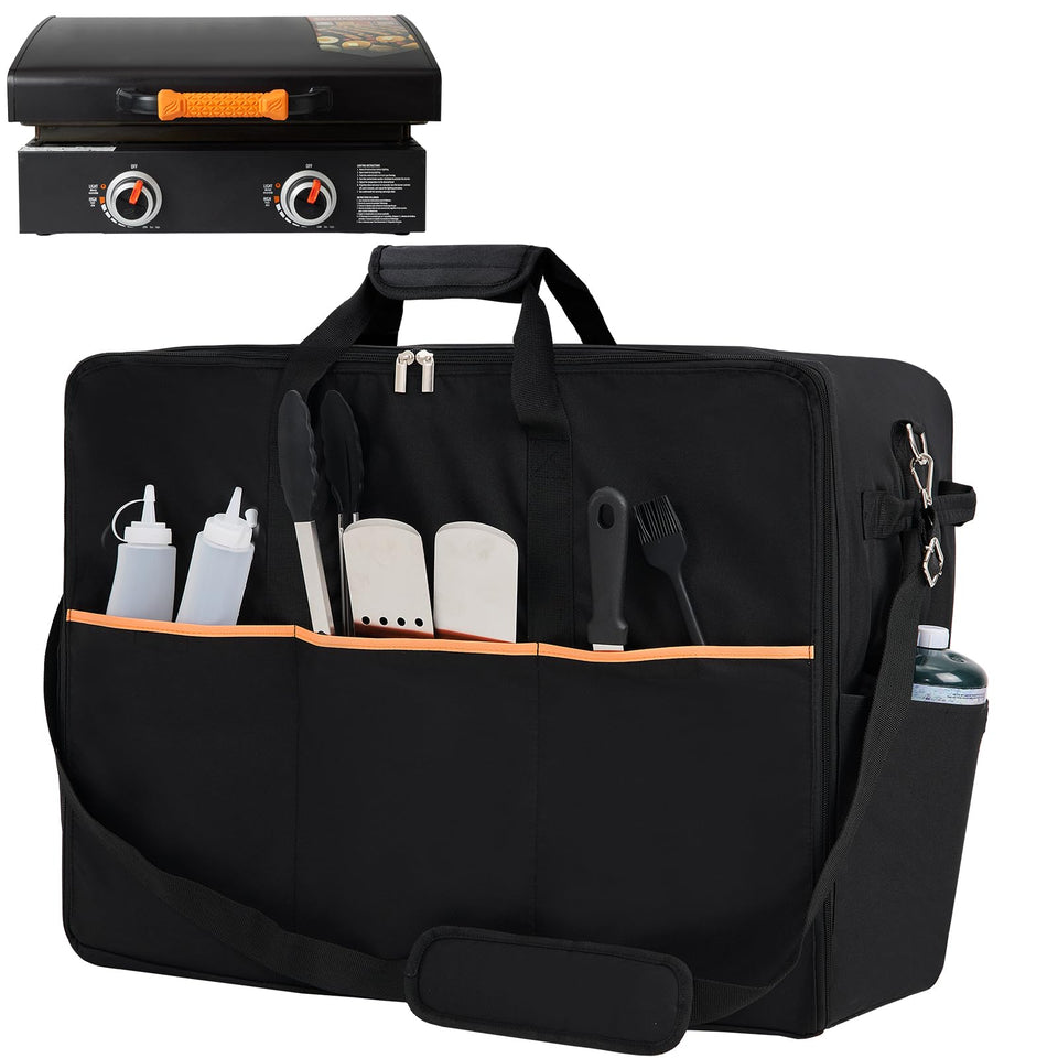 NOELIFE carry bag for Blackstone 22-inch griddle with hood ensures snug, secure fit during transport.