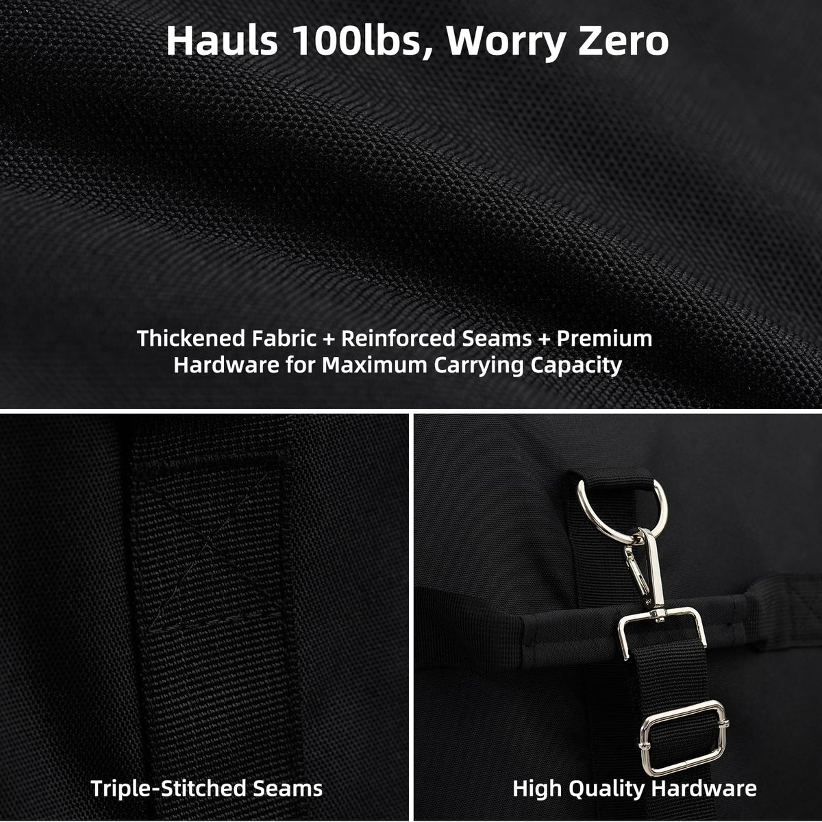 NOELIFE padded shoulder strap eases carrying heavy grills during outings.