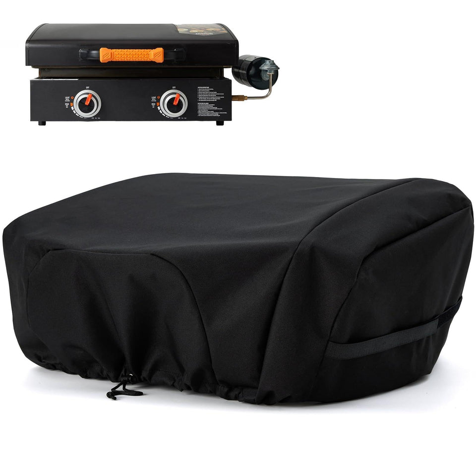 NOELIFE griddle cover protects Blackstone 22-inch tabletop hood from rain and dust