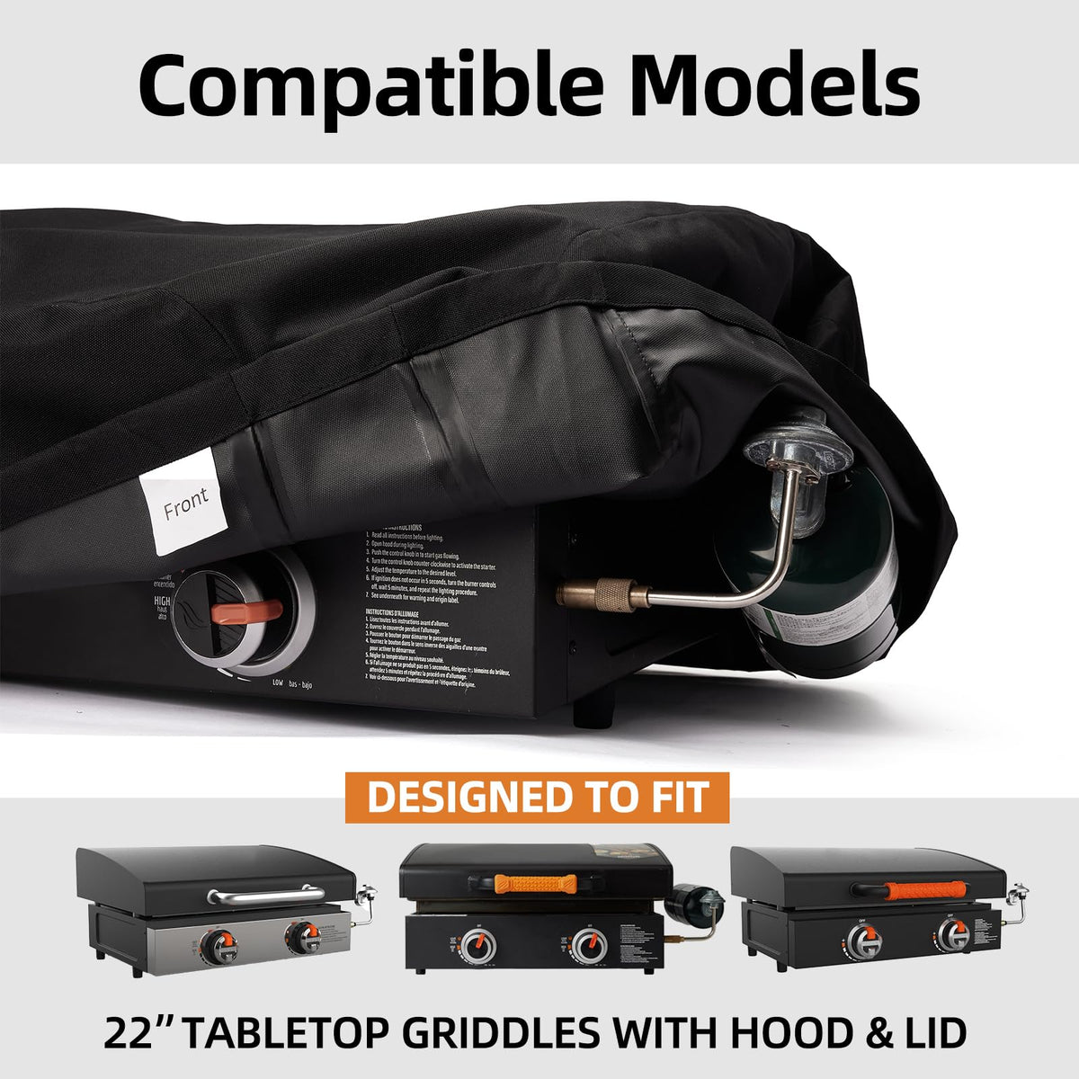 NOELIFE griddle cover ideal for outdoor BBQ setups and travel