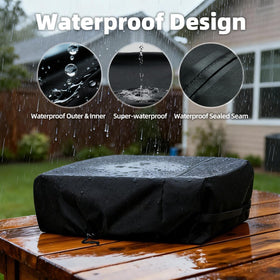 NOELIFE grill cover 600D fabric demonstrates durability for outdoor use.