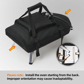 NOELIFE Ooni Koda 12 cover with sealed seams blocks water and rain.