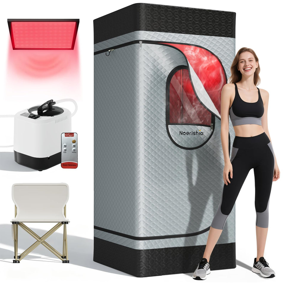 noerishia portable infrared sauna box in action for home sessions