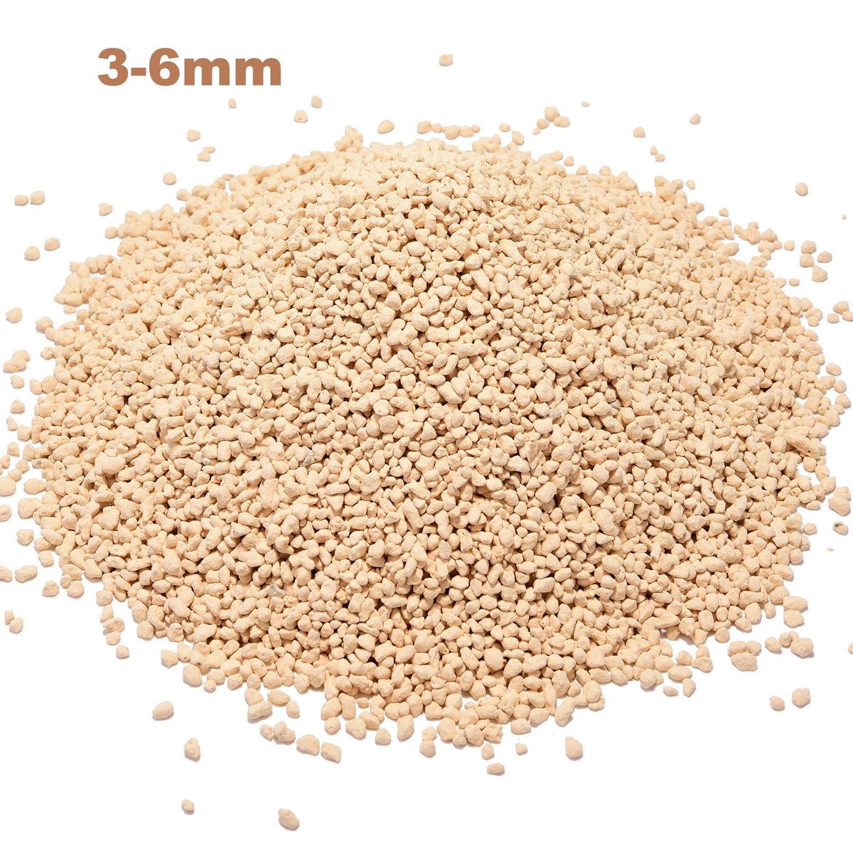 NOHOBE Kanuma soil small grain close up highlighting 1/8 to 1/4 inch texture for drainage