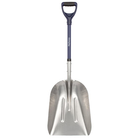 Nohovu aluminum snow shovel with 45 inch blade ready for quick driveway clearing.
