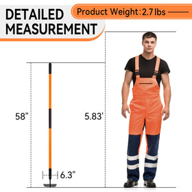 Nohovu garden hoe non-slip grips improve control in dirt.
