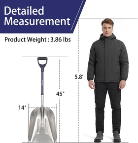 Nohovu large capacity head covers more ground per scoop.