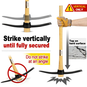 Nohovu forged-steel head delivers durable performance under tough ground.