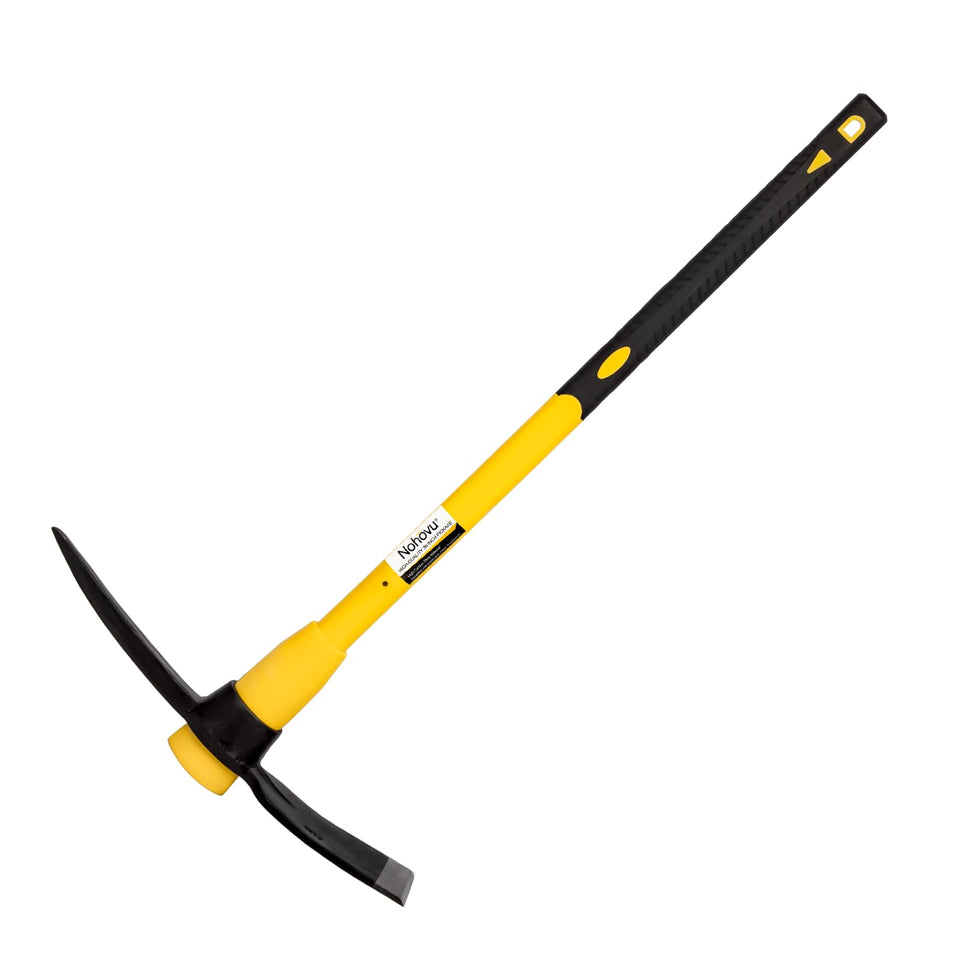 Nohovu pickaxe head forged steel demonstrates durability for difficult soil tasks