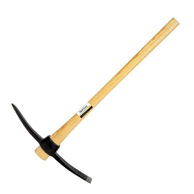 Nohovu pickaxe with wood handle 36in offers steady leverage for digging.
