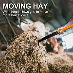 Nohovu durable, rust-resistant coating protects the pitchfork head.