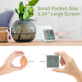 NOKLEAD hygrometer thermometer calibration feature for consistent accuracy