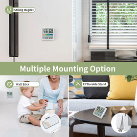 NOKLEAD humidity gauge with DRY COMFORT WET indicators for room comfort