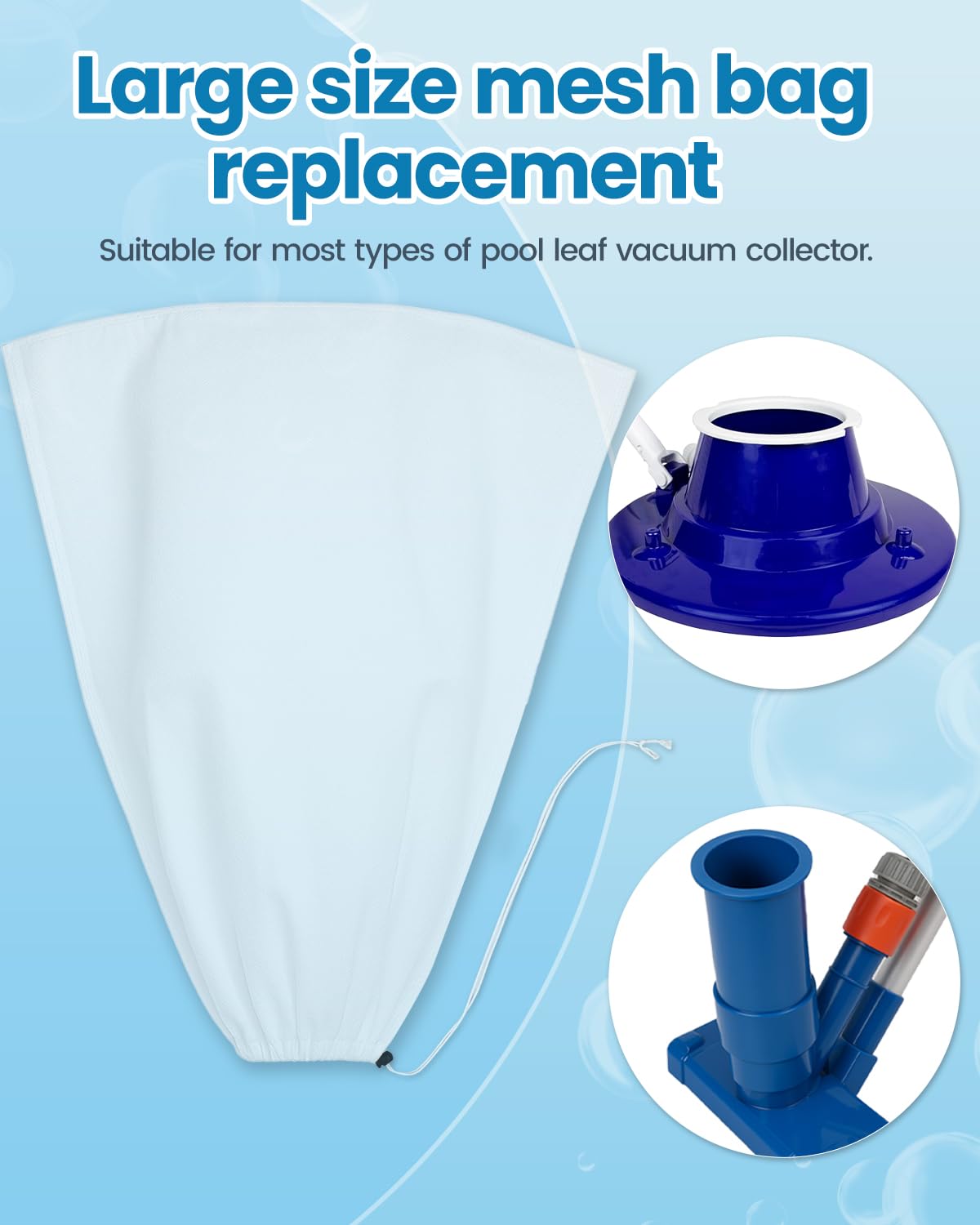NOKOGMT drawstring-closure bag shows secure fit and easy removal for quick maintenance