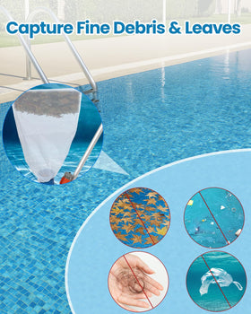 NOKOGMT fine-mesh-filter traps sand and hair for cleaner pool water